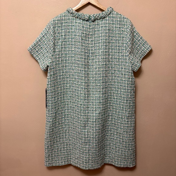 Tuckernuck Sea Glass Tweed Jackie Dress Mixed Turquoise Blue Green XXXL NWT New - Picture 9 of 16